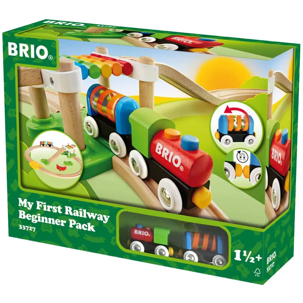 Brio luxe houten treinset - Mijn eerste treinset voor kinderen - 33727