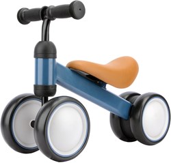 KiddyGo loopfiets dark blue - loopfiets voor peuters en kleuters