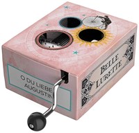 Belle Lurette handraaimuziekje muziekdoosje O du lieber Augustin karton