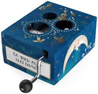 Belle Lurette handraaimuziekje speelgoed muziekdoos multicolor karton