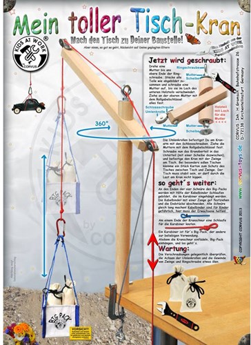 Kids at Work grue jouet grue de table pour enfants-3