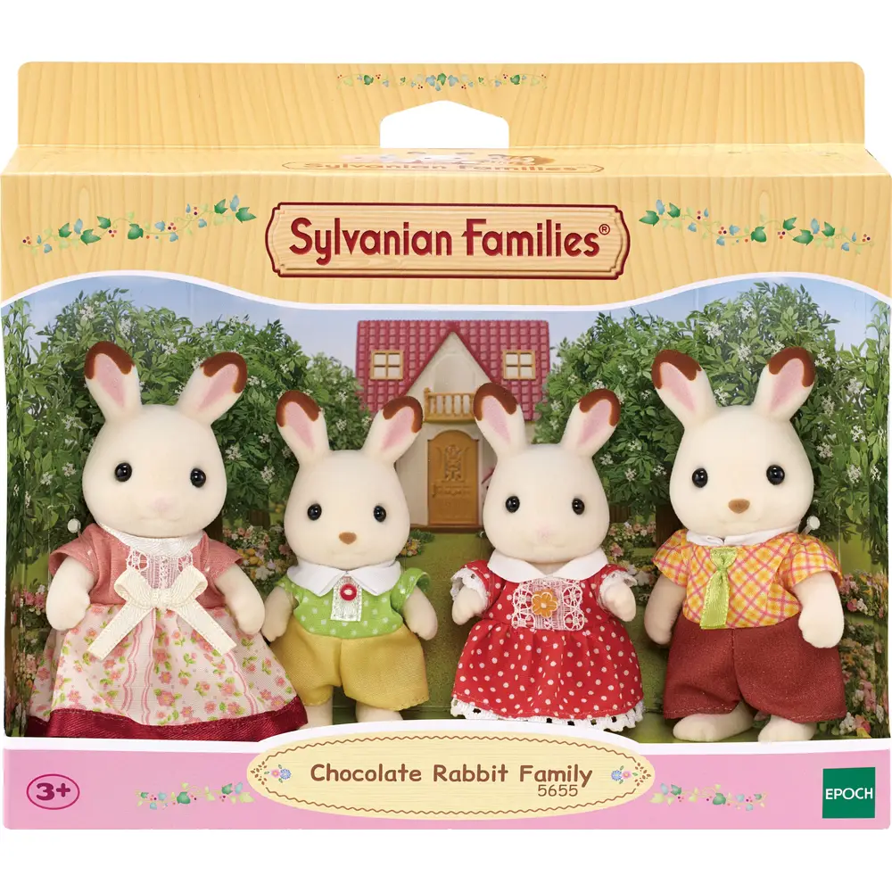 Sylvanian Families Famille Lapin Chocolat set de jeu figurines lapins