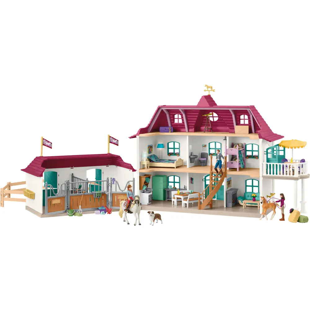 Schleich Horse Club paardenboerderij met huis en stal - speelset