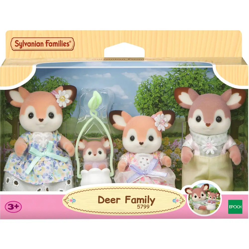 Sylvanian Families Famille Cerf set de jeu - poupées douces en velours