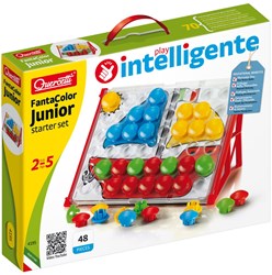 Quercetti jouet mosaïque à boutons pour enfants - boutons colorés