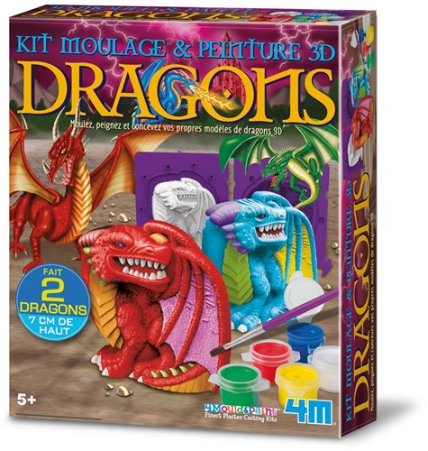 4M Pour And Paint 3D Dragons - Français