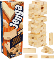 Hasbro Jenga Jeu de société avec dé numérique - Blocs en bois