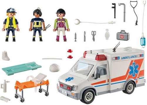 Ambulance speelgoedauto Playmobil 71232 reddingsvoertuig multicolor-3