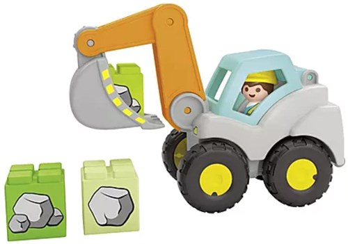 Playmobil pelleteuse jouet de chantier - Junior 71684-2