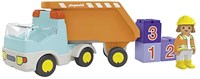 Playmobil camion benne chantier junior - jouet durable-2