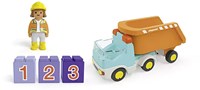 Playmobil camion benne chantier junior - jouet durable-3