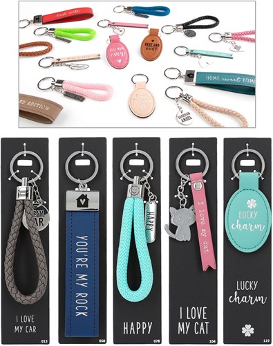 Depesche sleutelhanger blauw - stijlvolle accessoire voor volwassenen