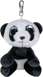 Lumo Stars porte-clés peluche panda Pan - doudou 8,5 cm noir blanc