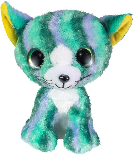 Lumo Stars knuffel kat Clover - pluche speelgoed 24cm voor kinderen