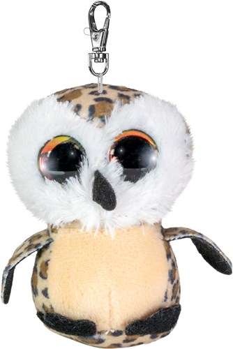 Lumo Stars porte-clés peluche hibou Bubi - 8,5 cm pour enfants
