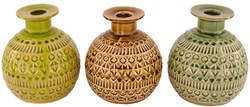 Vase décoration en céramique Ø13,5x16cm multicolore céramique