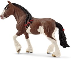 Schleich Farm World Clydesdale merrie speelgoedfiguur - realistisch paard