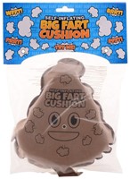 Johntoy coussin péteur caca - jouet farceur - jouet en caoutchouc marron