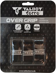 Schildkröt badminton overgrip racket grip tape set 3 stuks zwart