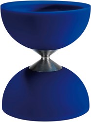 Eureka diabolo speelgoed - rubber blauw - acrobatiek jongleren