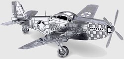 Eureka modelbouw - Mustang P-51 metalen 3D puzzel vliegtuig