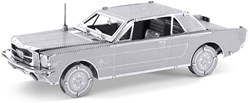 Eureka modelbouw - Ford Mustang Coupe 1965 3D puzzel metaal zilver
