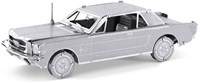 Eureka maquette - Ford Mustang Coupé 1965 puzzle 3D métal argent