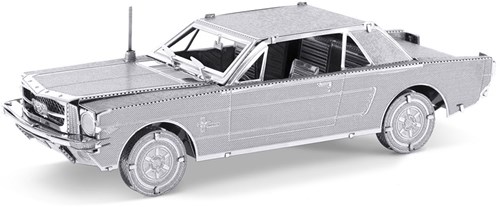 Eureka maquette - Ford Mustang Coupé 1965 puzzle 3D métal argent