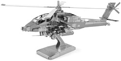Eureka modelbouw - AH-64 Apache helikopter metaal 3D bouwpakket