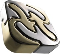Eureka breinpuzzel metaal Huzzle Cast Puzzle Square goud-zilver-2