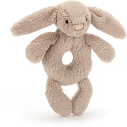 Jellycat Rammelaar Bashful Beige Konijn 