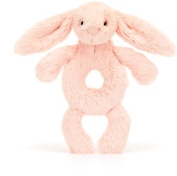 Jellycat Rammelaar Bashful Blush Konijn 