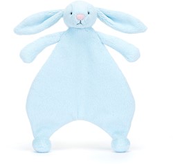 Jellycat Knuffeldoekje Bashful Blauw Konijn 