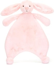 Jellycat Knuffeldoekje Bashful Pink Konijn 