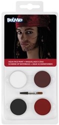 Boland palette maquillage pirate à base d'eau - maquillage enfant