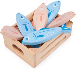 Mentari panier jouet poissons - jouet en bois pour enfants