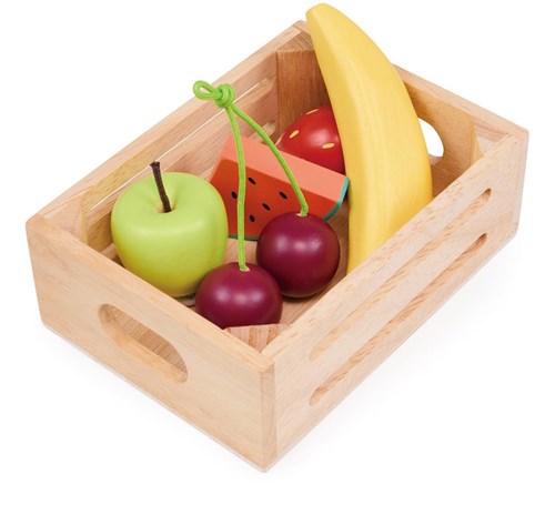 Mentari panier de fruits en bois - set de jeu pour enfants