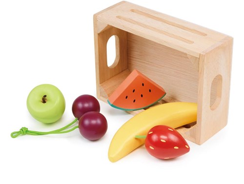Mentari panier de fruits en bois - set de jeu pour enfants-2