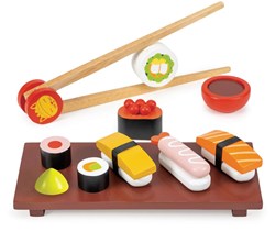 Mentari set de sushi en bois - jeu éducatif d'imitation pour enfants