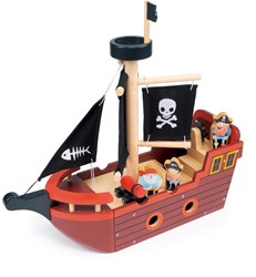 Mentari bateau pirate en bois jouet - aventure imaginative