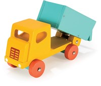 Mentari camion en bois jaune - véhicule jouet pour enfants