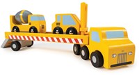 Mentari transporteur en bois véhicules de chantier - jouet éducatif