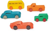 Mentari voitures en bois jouet coloré durable et sûr