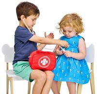 Mentari mallette de docteur jouet kit de premiers secours pour enfants-3