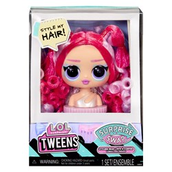 L.O.L. Surprise stylinghoofd Tweens Swap - kleurrijk haar en accessoires