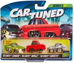 MGA Entertainment voiture jouet CarTuned Muscle Madness série 3 - 3 pièces