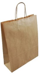 100 Bruin kraftpapier draagtas 46x17x48cm