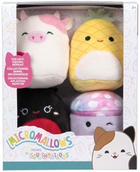 Jouet en peluche Squishmallows Micromallows 6,5 cm lot de 4 multicolore