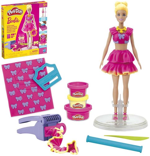 Hasbro Barbie boetseerklei speelset - Play-Doh modepop met accessoires-3
