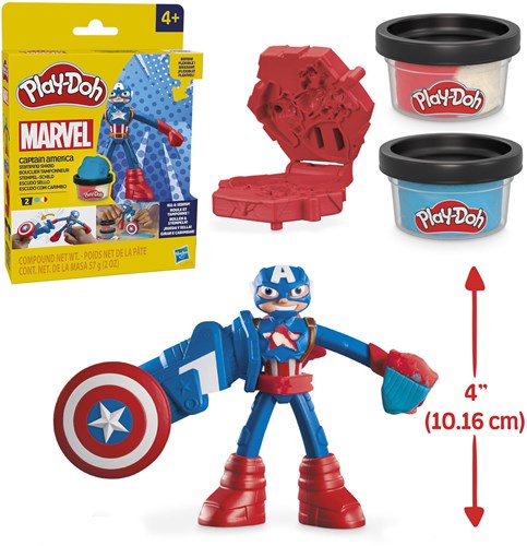 Play-Doh Marvel Captain America superhelden klei speelset - Marvel speelgoed-3